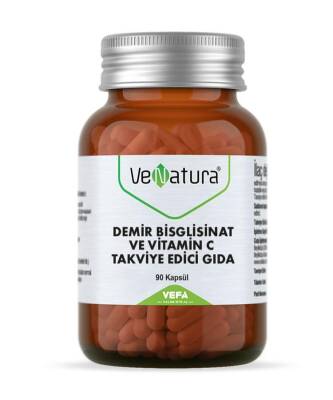 Venatura Demir Bisglisinat Ve Vitamin C 90 Kapsül