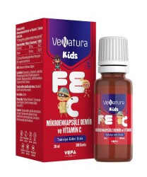 En uygun fiyatlarla Venatura Kids Mikroenkapsüle Demir Ve Vitamin C 20 ML