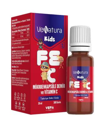 Venatura Kids Mikroenkapsüle Demir Ve Vitamin C 20 ML