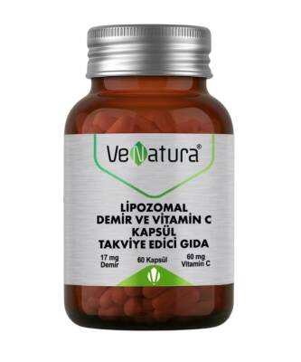 Venatura Lipozomal Demir ve Vitamin C 60 Kapsül