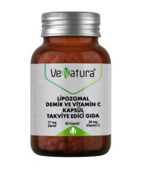 En uygun fiyatlarla Venatura Lipozomal Demir ve Vitamin C 60 Kapsül