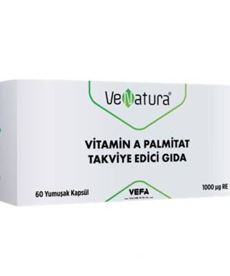 Venatura Vitamin A Palmitat Takviye Edici Gida 60 Yumuşak Kapsül