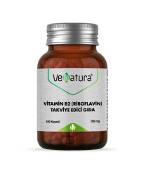 Venatura Vitamin B2 Riboflavin 100 Kapsül - VeNatura