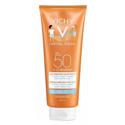 Vichy Capital Ideal Soleil Çocuklar için Yüz ve Vücut Güneş Sütü SPF50+ 300 ML