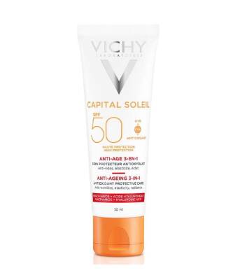 Vichy Capital Ideal Soleil Anti Age 3 in 1 Antioxidant Care Cream SPF50 50 ML