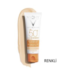 En uygun fiyatlarla Vichy Capital Soleil Spf 50+ Anti Dark Spots Leke Karşıtı Renkli Güneş Kremi 50 ML