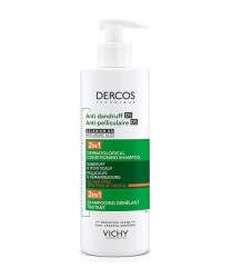 Vichy Dercos 2'si 1 Arada Kepek Karşıtı ve Nemlendirici Şampuan 390 ML