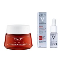 Vichy Liftactif Collagen Specialist Cream 50 ML- Vichy Liftactiv H.A Epidermic Filler Serum 10 ML Hediye