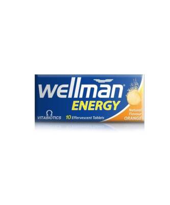 Vitabiotics Wellman Energy 10 Efervesan Tablet - Portakal Aromalı