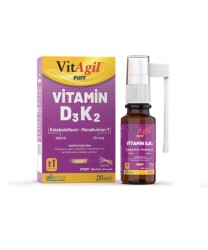 En uygun fiyatlarla Vitagil Puff Vitamin D3K2 Sprey 20 ML