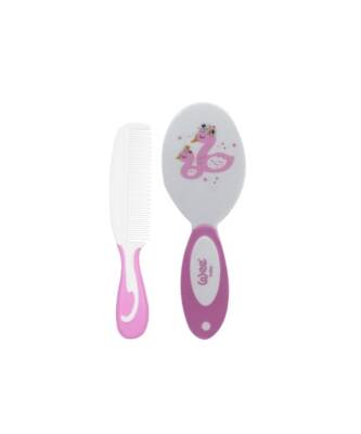 Wee Baby 803 Bebek Fırça Tarak Seti - Pembe