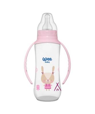 Wee Baby Klasik Kulplu PP Biberon Pembe 270 ML