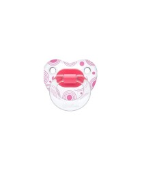 Wee Baby 838 Damaklı Emzik Şeffaf Desenli No: 3 Pembe