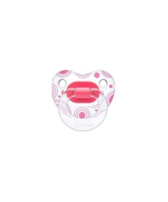 Wee Baby Şeffaf Desenli Damaklı Emzik 18+ Ay Pembe