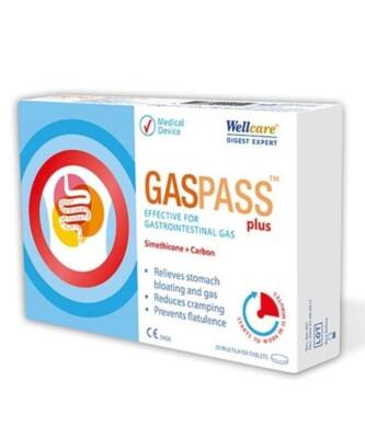 Wellcare Gaspass Plus 20 Tablet