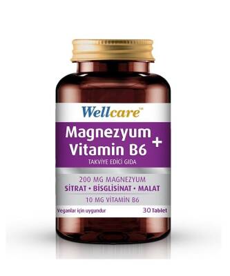 Wellcare Magnezyum + Vitamin B6 30 Tablet