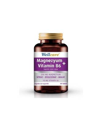 Wellcare Magnezyum Vitamin B6 60 Tablet