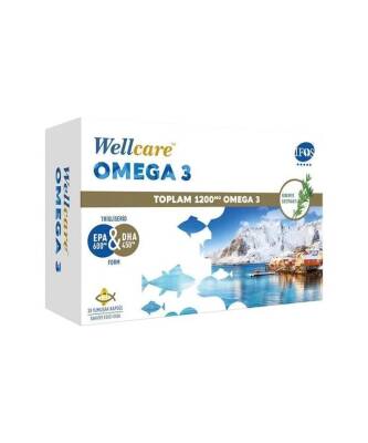 Wellcare Omega 3 Balık Yağı 1200 mg 30 Kapsül - 1