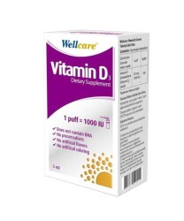 Wellcare Vitamin D3 1000 IU 5 ML