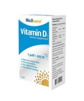 Wellcare Vitamin D3 400 IU 5 ML - 1