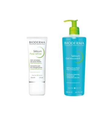 Bioderma Sebium Yağlı Ciltler İçin Bakım Seti - 1