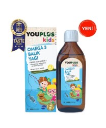 Youplus Kids Omega 3 Balık Yağı Limon Aromalı 150 ML - Youplus