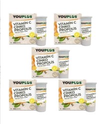 Youplus Vitamin C Çinko Propolis 20 Efervesan Tablet x 5 Adet