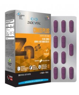 Zade Vital Çinko Plus 30 Kapsül