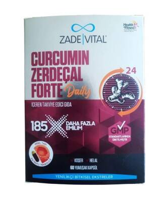 Zade Vital Curcumin Zerdeçal Forte Daily 60 Kapsül