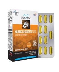 Zade Vital Kabak Çekirdeği Yağı 60 Kapsül