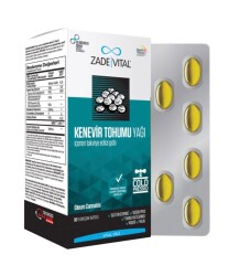 Zade Vital Kenevir Tohumu Yağı 30 Kapsül