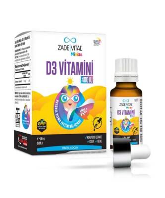 Zade Vital Miniza Vitamin D3 400 IU 20 Ml Damla