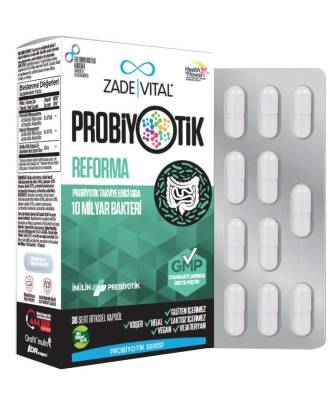 Zade Vital Probiyotik Reforma Takviye Edici Gıda 30 Kapsül