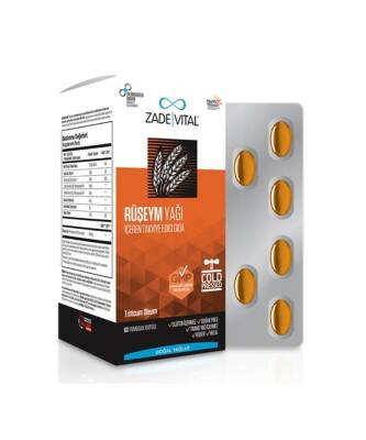 Zade Vital Ruşeym Yağı Yumuşak Blister 60 Kapsül