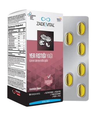Zade Vital Yer Fıstığı Yağı 60 Kapsül